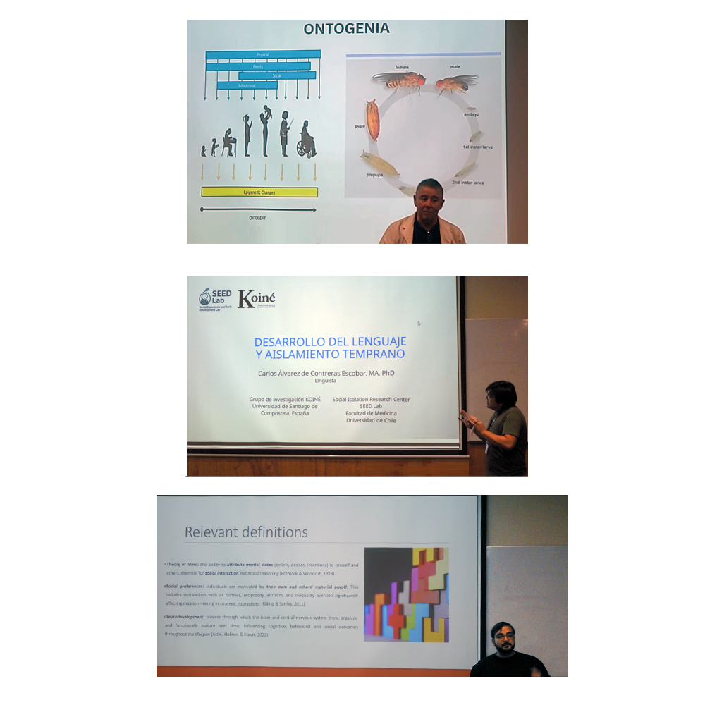 Integrantes del Social Isolation Research Center (SIRC) durante el seminario.