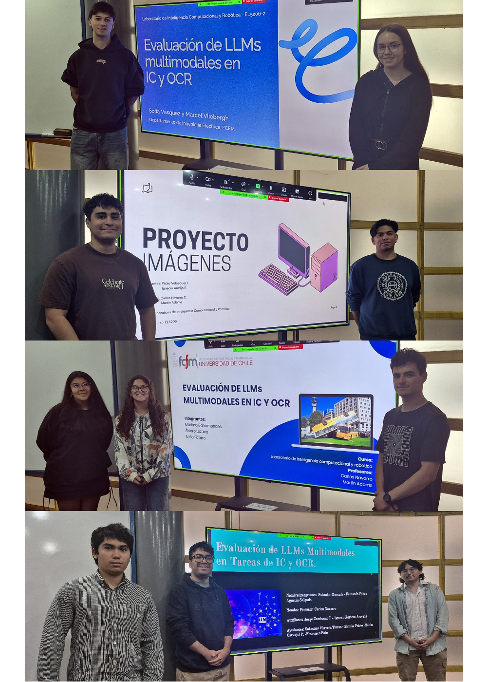 Los protagonistas de las presentaciones de hoy